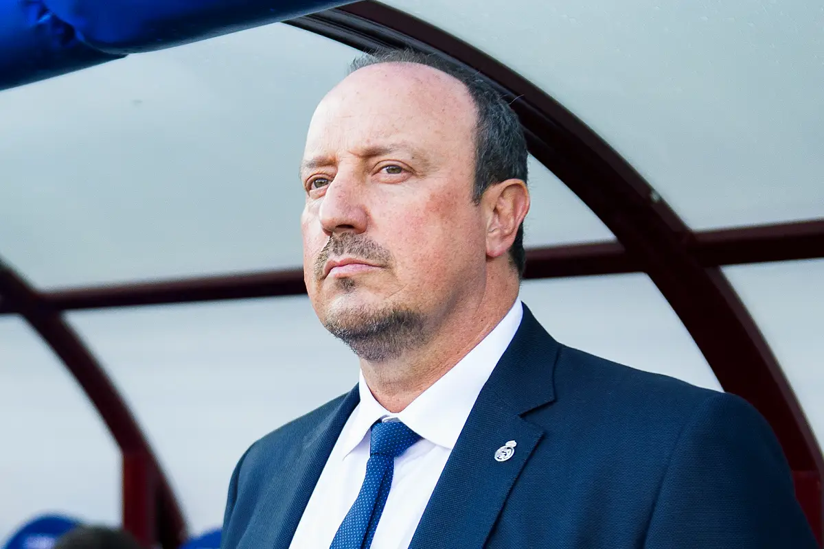 EIBAR, SPAIN - NOVEMBER 29: Head coach Rafael Benitez of Real Madrid looks on prior to the start the La Liga match between SD Eibar and Real Madrid at Ipurua Municipal Stadium on November 29, 2015 in Eibar, Spain. (Photo by Juan Manuel Serrano Arce/Getty Images)