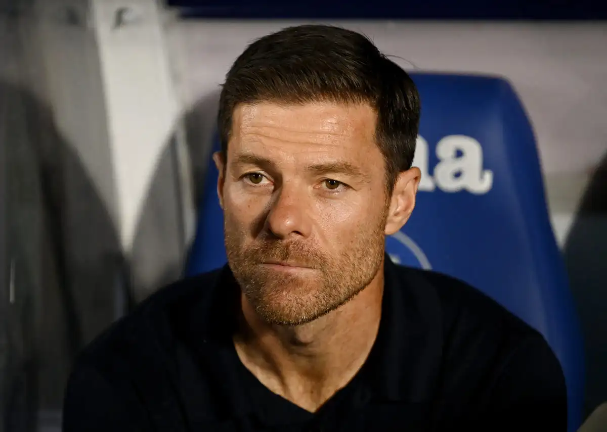GETAFE, SPAIN - OCTOBER 19: Xabi Alonso, Head Coach of Real Madrid, looks on prior to the LaLiga EA Sports match between Getafe CF and Real Madrid CF at Coliseum Alfonso Perez on October 19, 2025 in Getafe, Spain. (Photo by Denis Doyle/Getty Images).