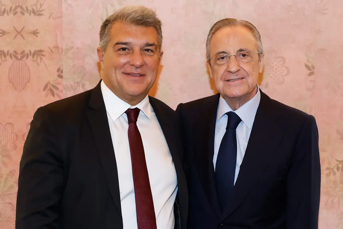 Florentino Pérez et Joan Laporta : des retrouvailles glaciales avant le Clásico (Compte X du Real Madrid)