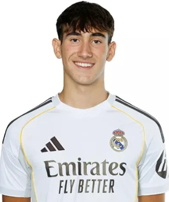 Unai Ordonez avec le maillot du Real Madrid (realmadrid.com).