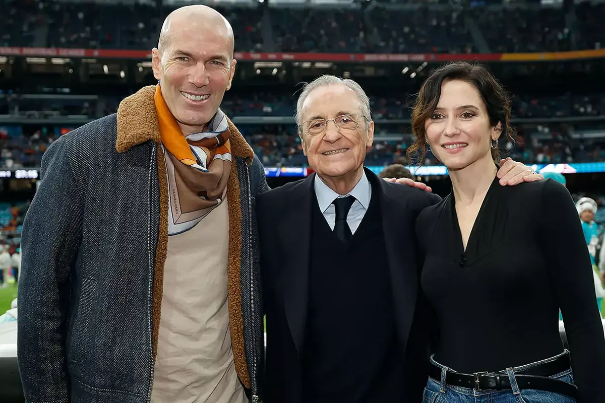 Zidane et Florentino Pérez présents à la rencontre de NFL (realmadrid.com)