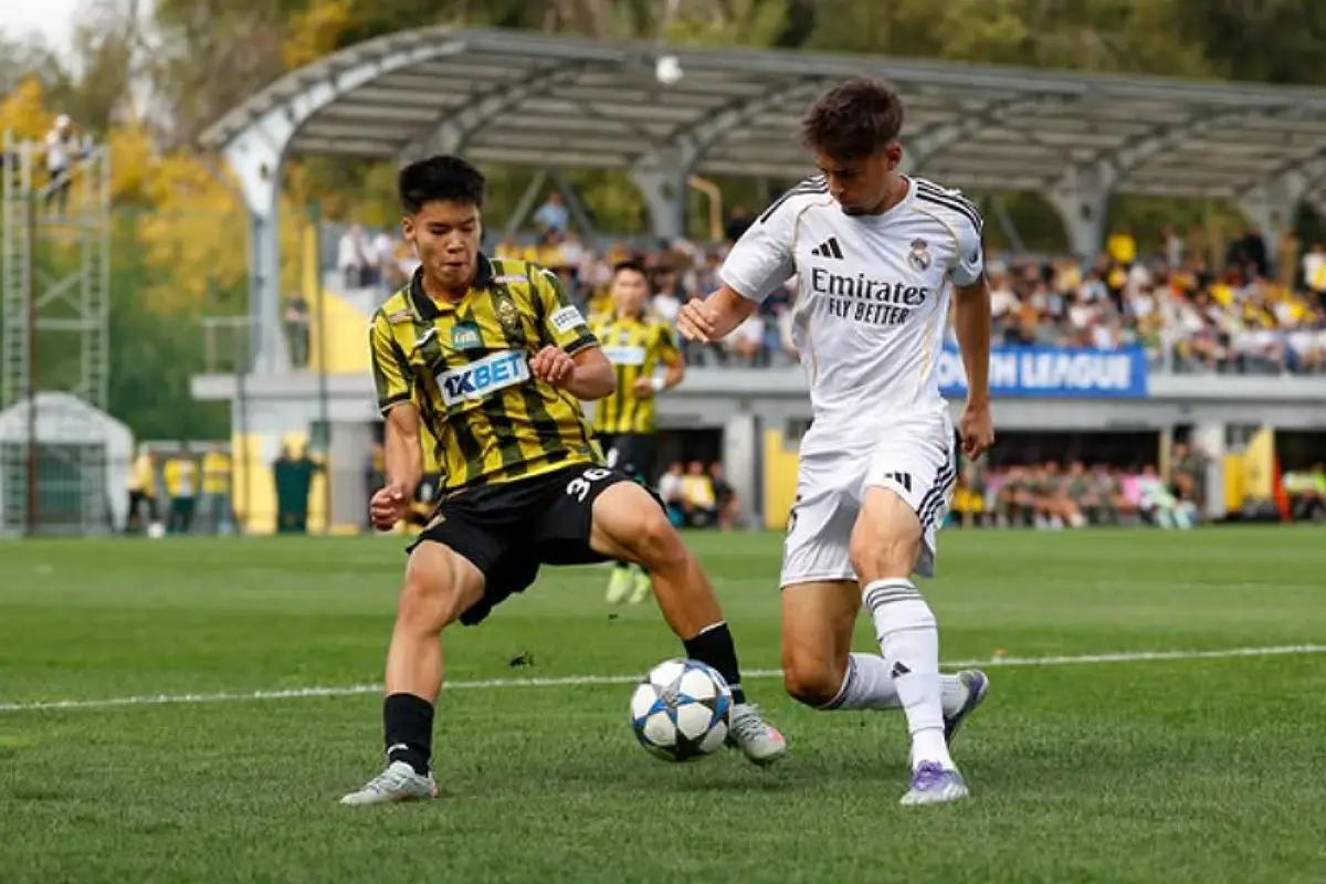Victor Valdepenas en Youth League avec le Real Madrid (instagram.com/valdee.21/).