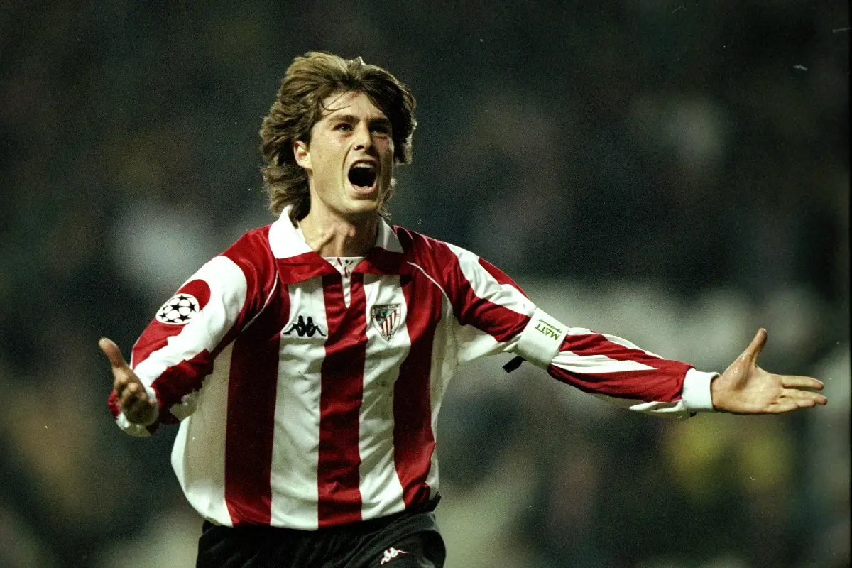 Julen Guerrero est aussi Basque comme Xabi Alonso (Ben Radford/Allsport).