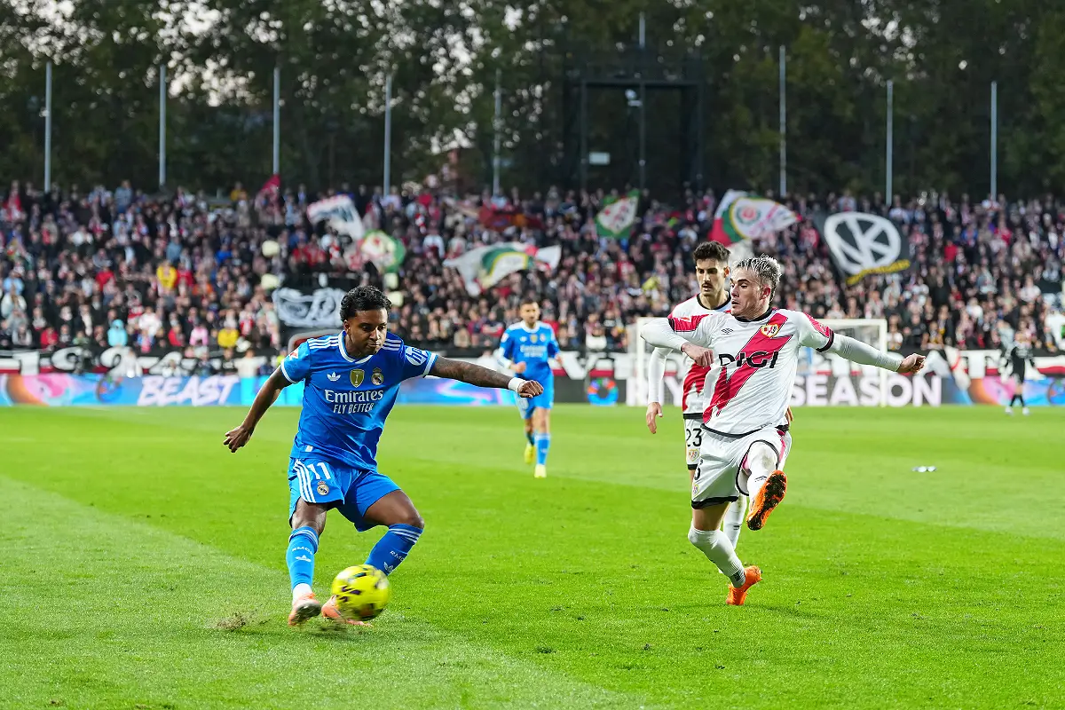 Rodrygo face au Rayi Vallecano (Photo by Angel Martinez/Getty Images).