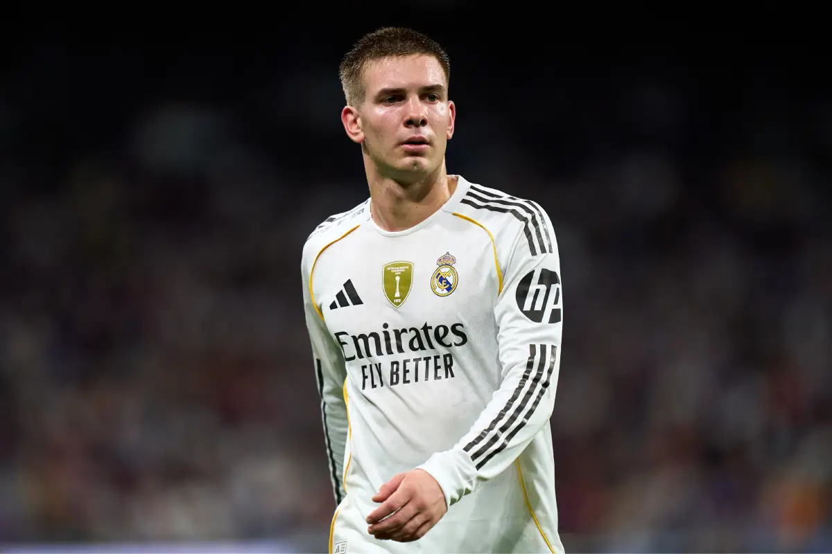 Franco Mastantuono avec le Real Madrid (Photo by Angel Martinez/Getty Images).