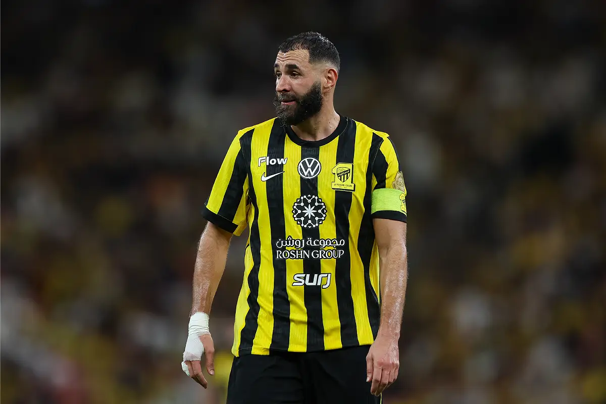 Benzema avec Al-Ittihad en septembre (Photo by Yasser Bakhsh/Getty Images).