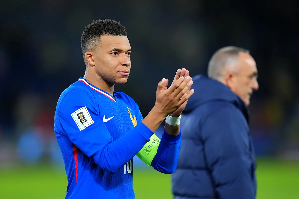 Mbappé avec les Bleus (Photo by Franco Arland/Getty Images).