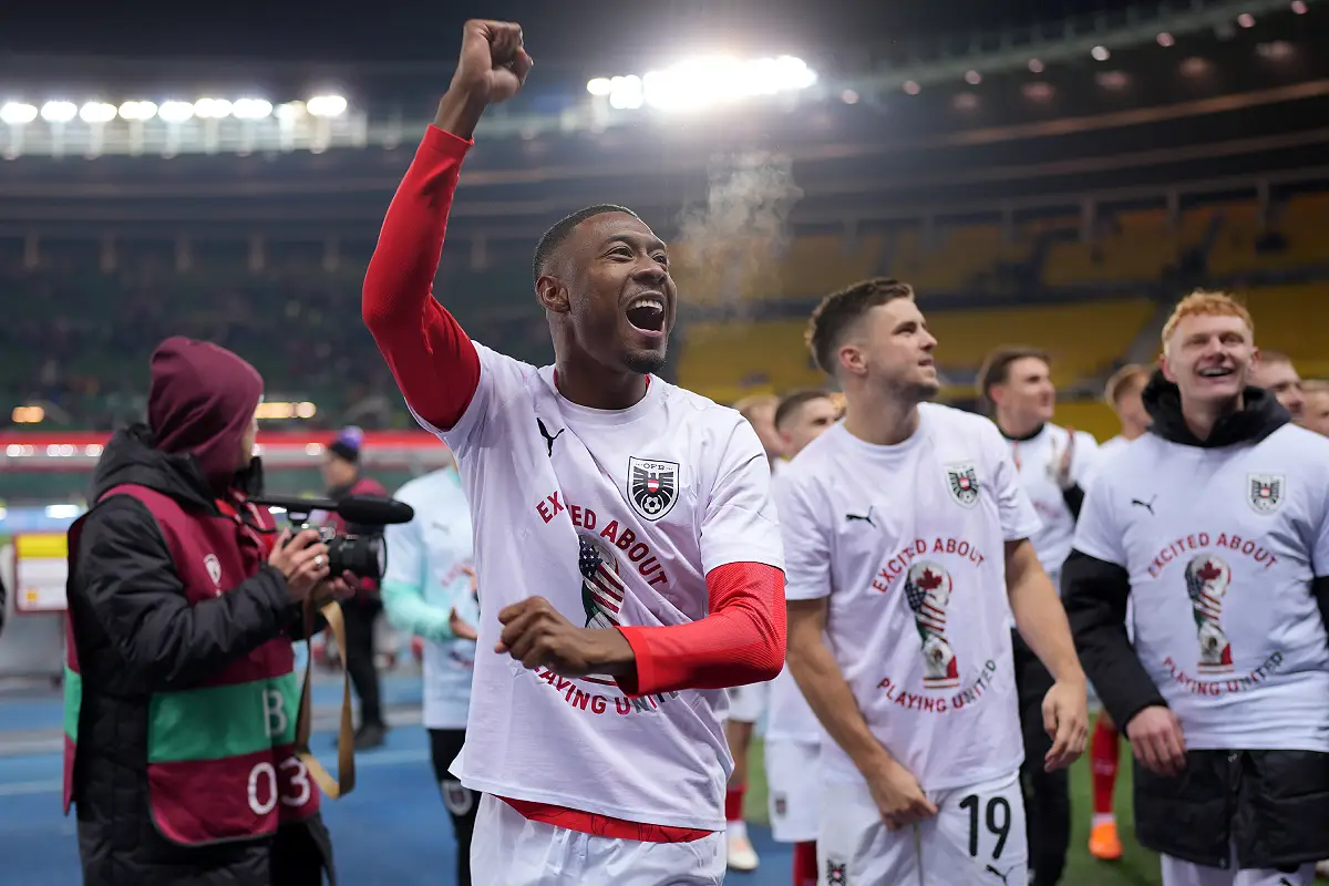 David Alaba avec l'Autriche mardi (Photo by Christian Hofer/Getty Images).