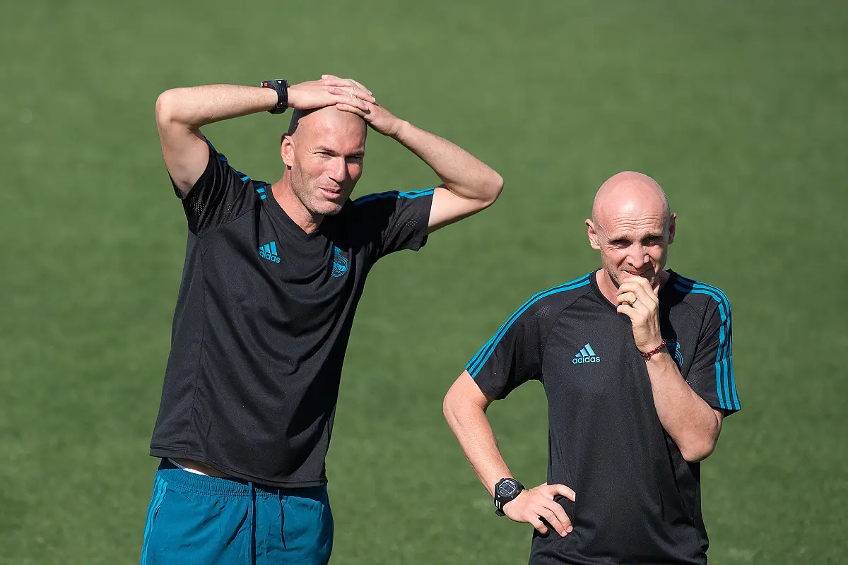 Zidane et Bettoni en 2017 (Photo by Denis Doyle/Getty Images).