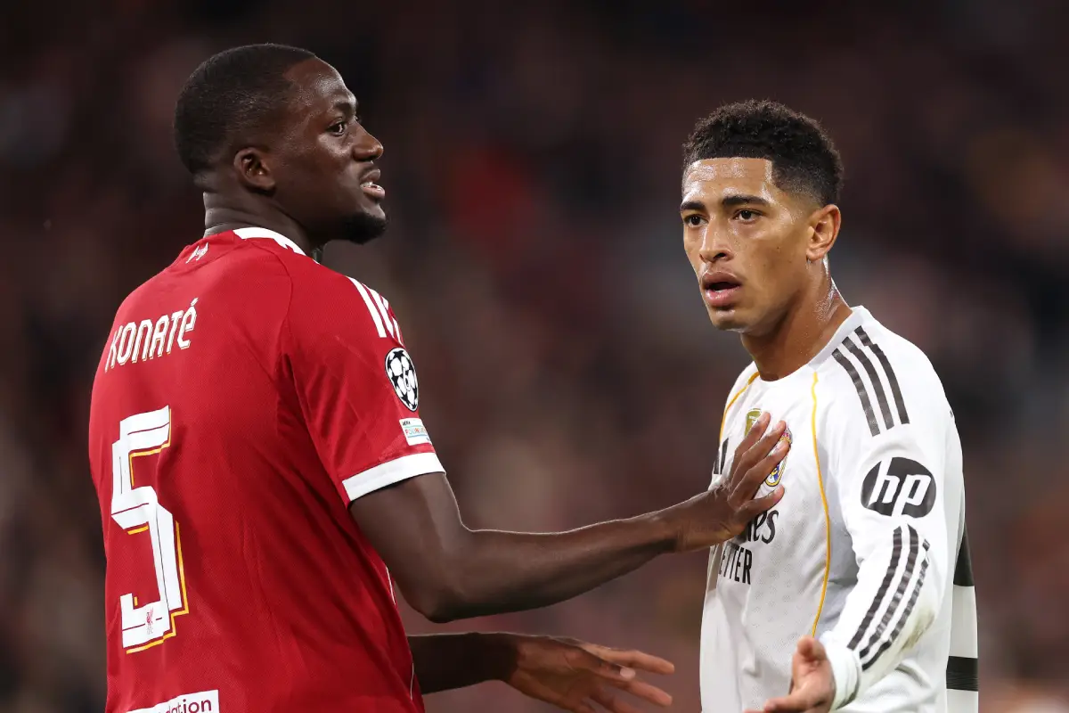 Le Real Madrid en 2026 ? Konaté envoie un sacré indice (Photo by Carl Recine/Getty Images)