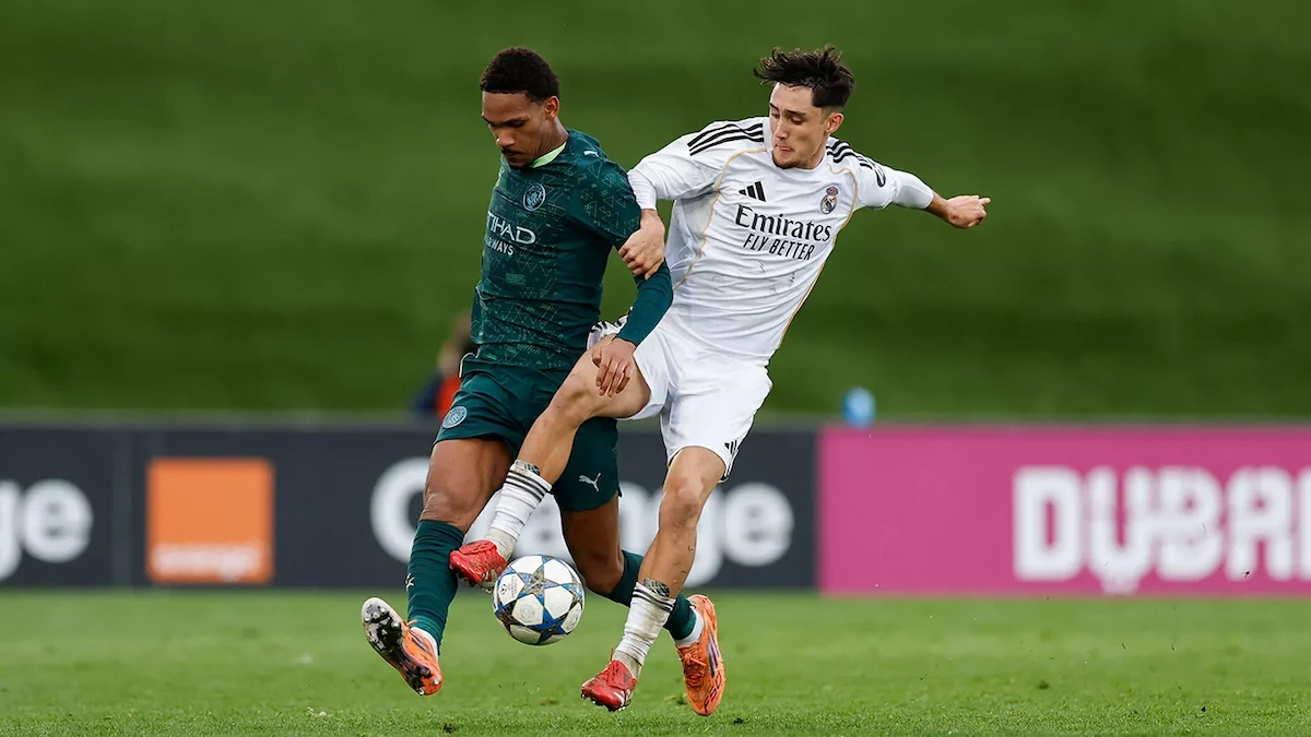 L'équipe Juvenil A du Real Madrid, fortement remaniée et la qualification déjà en poche, a coulé face à Manchester City en Youth League. (realmadrid.com)