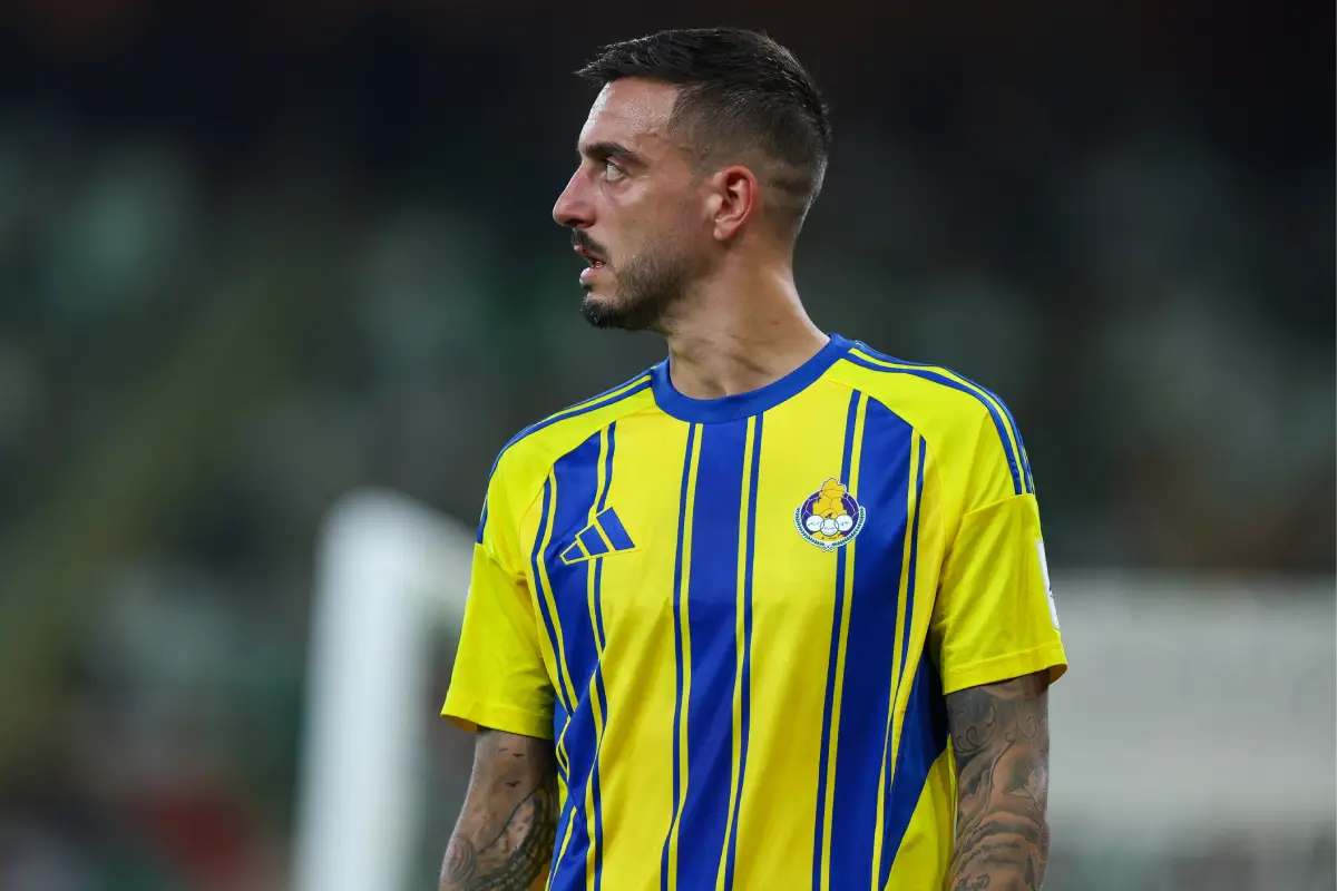 Joselu avec Al-Gharafa en octobre 2025 (Photo by Yasser Bakhsh/Getty Images).