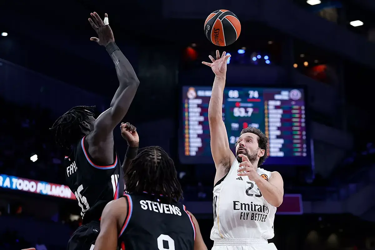 Le Real Madrid Baloncesto en action jeudi soir (realmadrid.com).