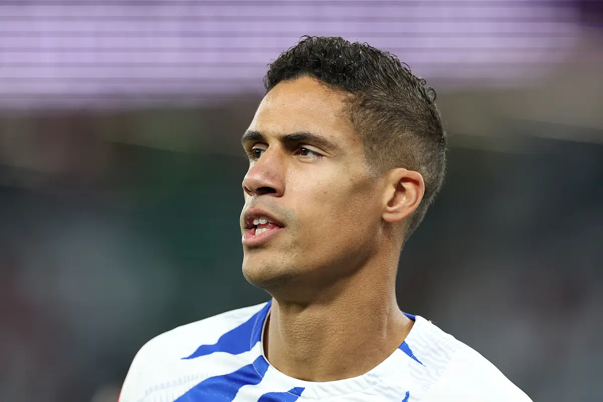 Raphaël Varane à la Coupe du monde 2022 (Photo by Elsa/Getty Images).