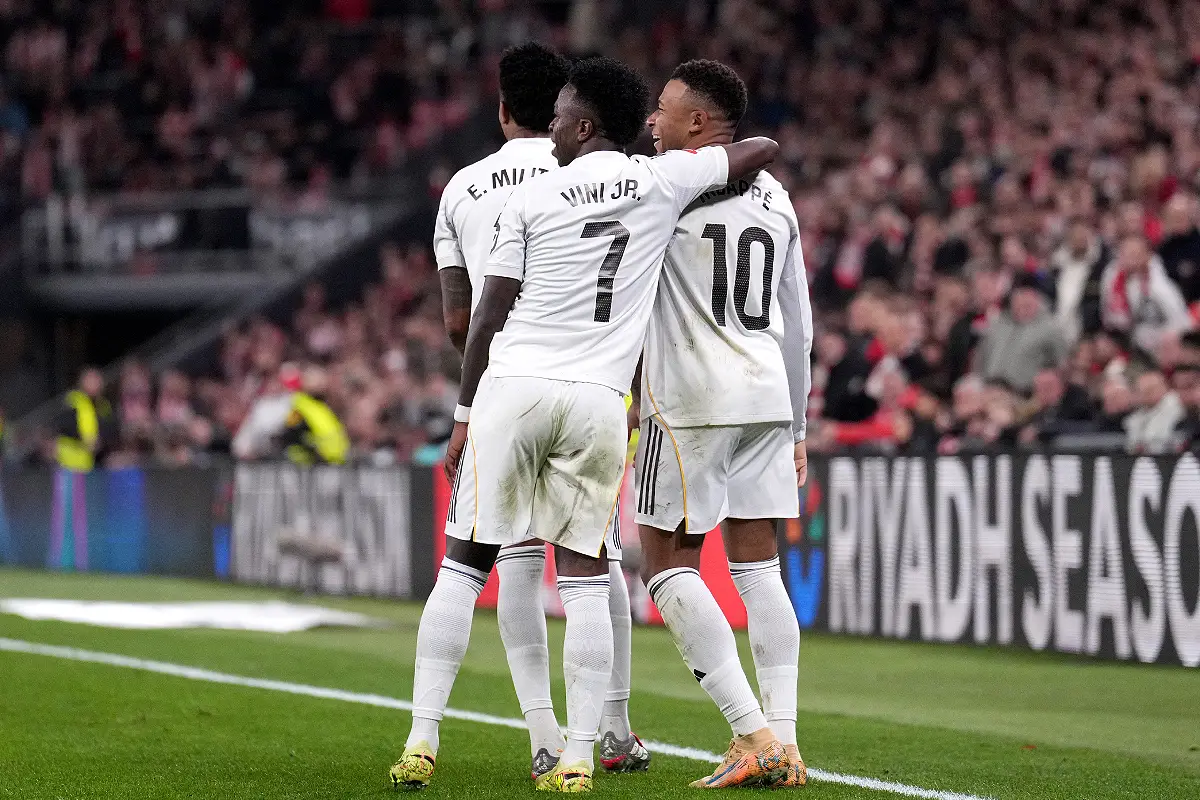 Mbappé a réveillé le vestiaire du Real Madrid mercredi soir (Photo by Juan Manuel Serrano Arce/Getty Images).