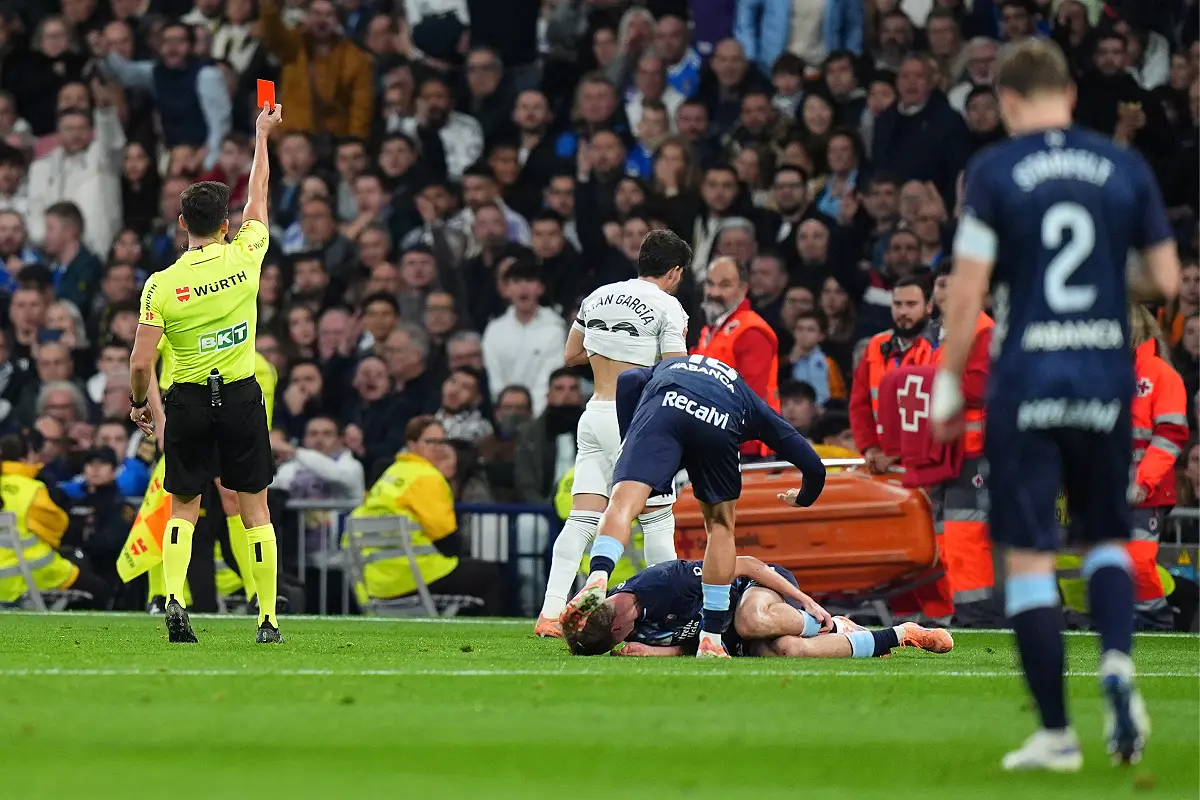 Fran Garcia au moment de sa sortie (Photo by Angel Martinez/Getty Images).