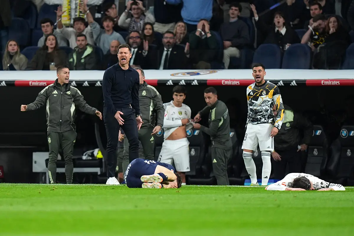 Xabi Alonso lors de Real Madrid-Celta de Vigo (Photo by Angel Martinez/Getty Images).