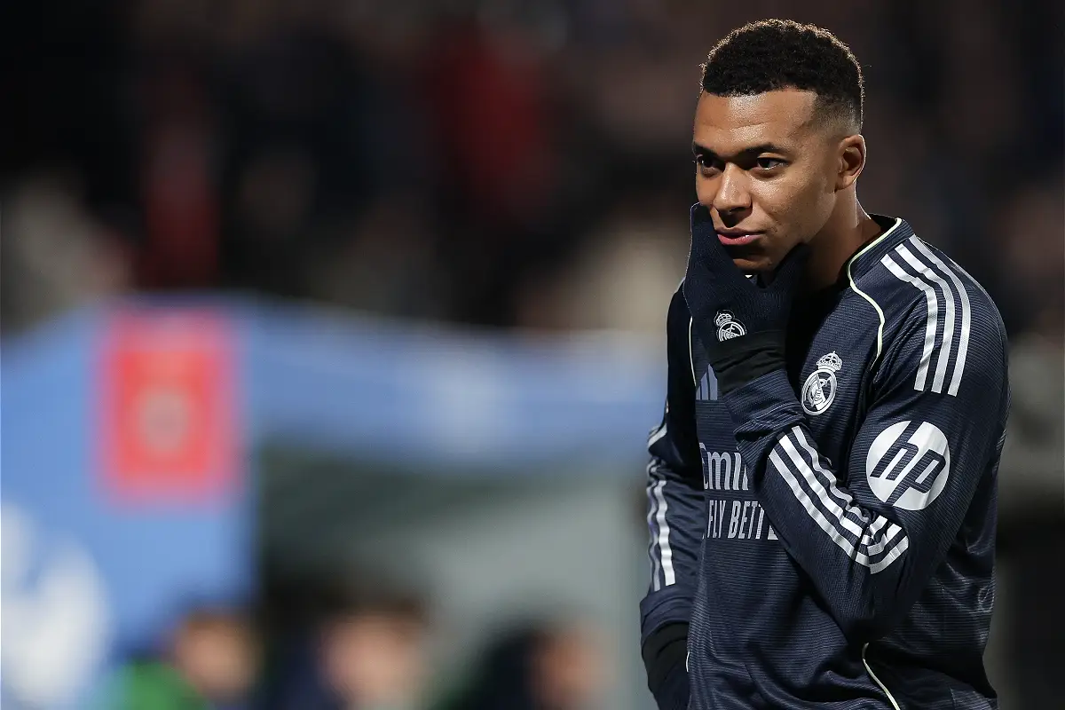 Mbappé lors de Talavera-Real Madrid (Photo by Florencia Tan Jun/Getty Images).