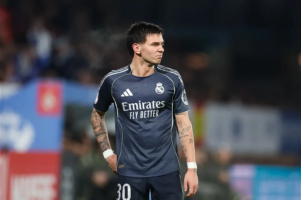 Franco Mastantuono en Coupe du Roi mercredi (Photo by Florencia Tan Jun/Getty Images).