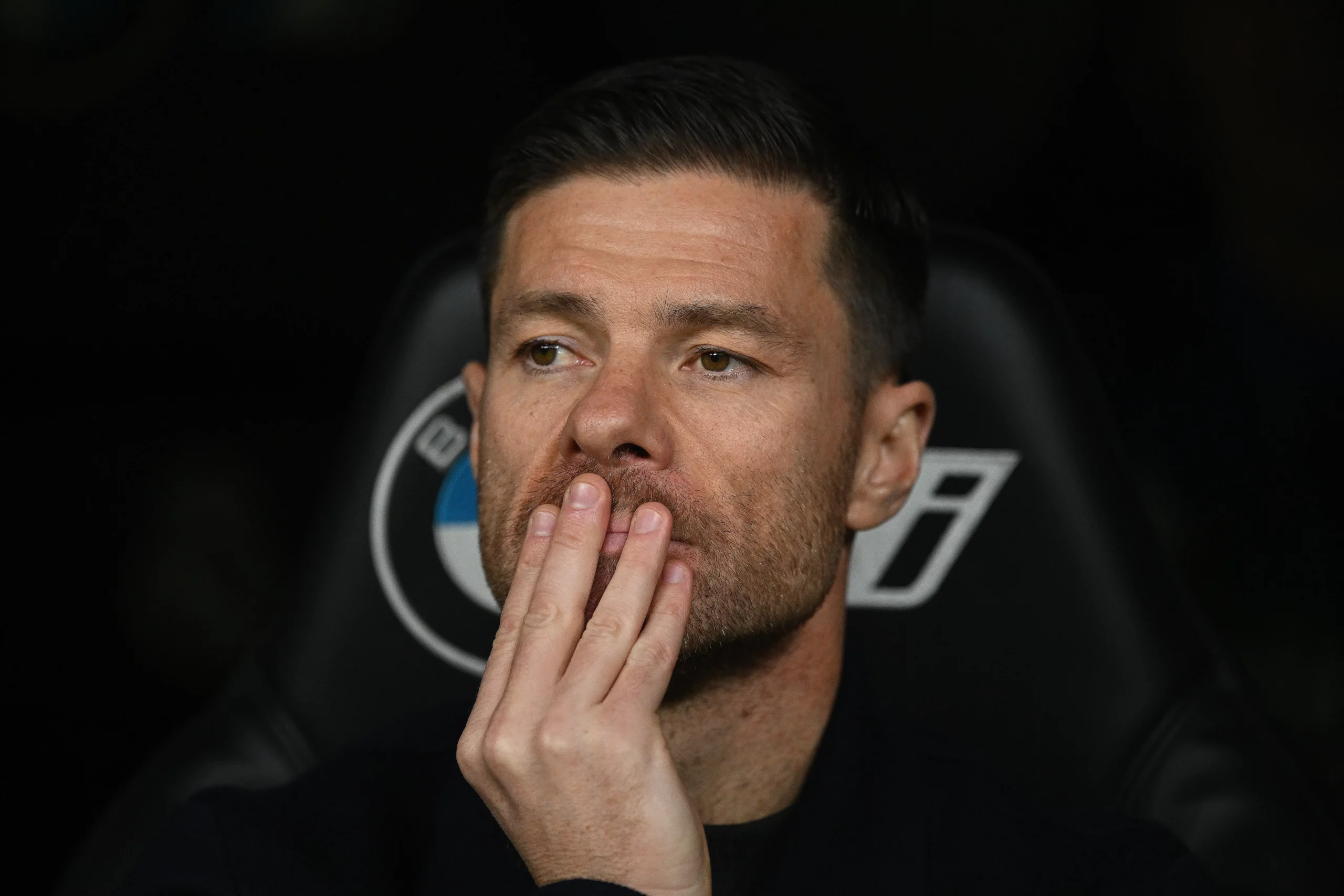 MADRID, SPAIN - DECEMBER 20: Xabi Alonso, Head Coach of Real Madrid, looks on prior to the LaLiga EA Sports match between Real Madrid CF and Sevilla FC at Estadio Santiago Bernabeu on December 20, 2025 in Madrid, Spain. (Photo by Denis Doyle/Getty Images)