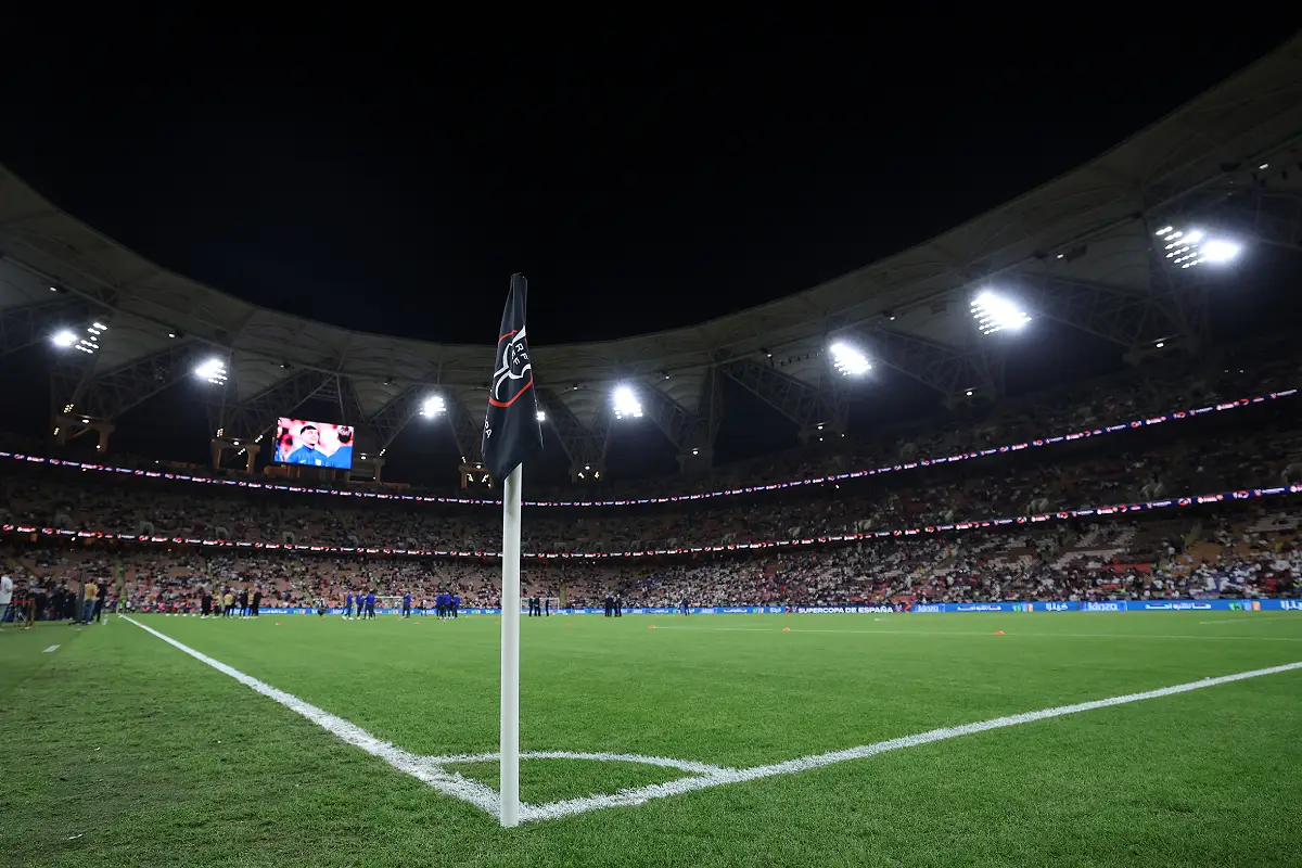Le King Abdullah Sports City pour la Supercoupe d'Espagne 2025 (Photo by Yasser Bakhsh/Getty Images).