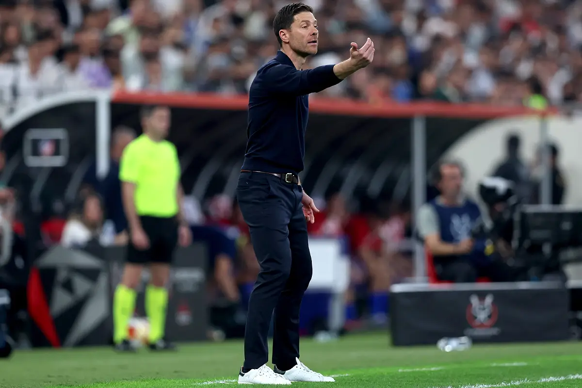 Xabi Alonso lors de la Supercoupe d'Espagne (Photo by Yasser Bakhsh/Getty Images).