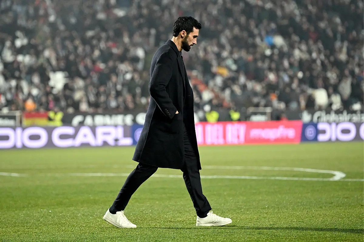 Arbeloa après la défaite du Real Madrid mercredi soir (Photo by Denis Doyle/Getty Images).