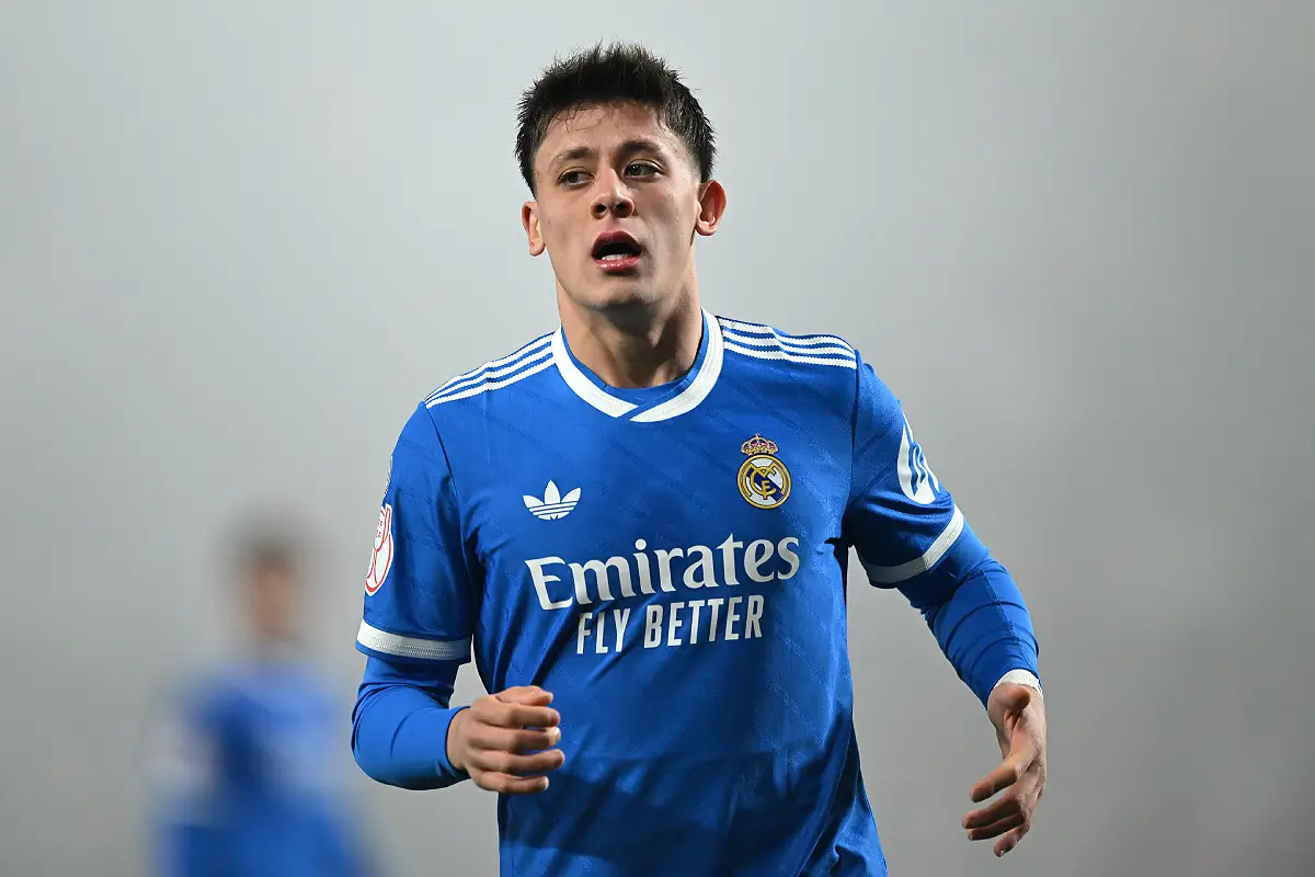 Arda Güler avec le Real Madrid à Albacete (Photo by Denis Doyle/Getty Images).