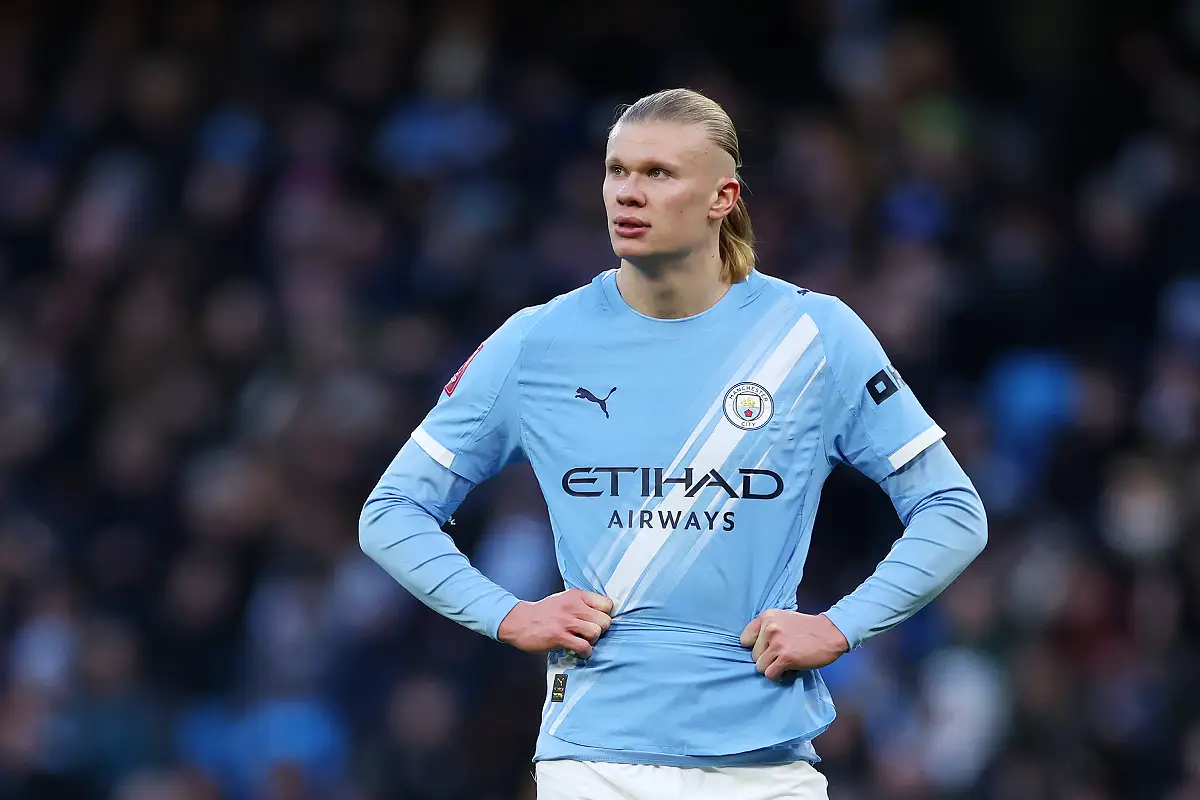 Haaland rêve toujours du Real Madrid (Photo by Lewis Storey/Getty Images).