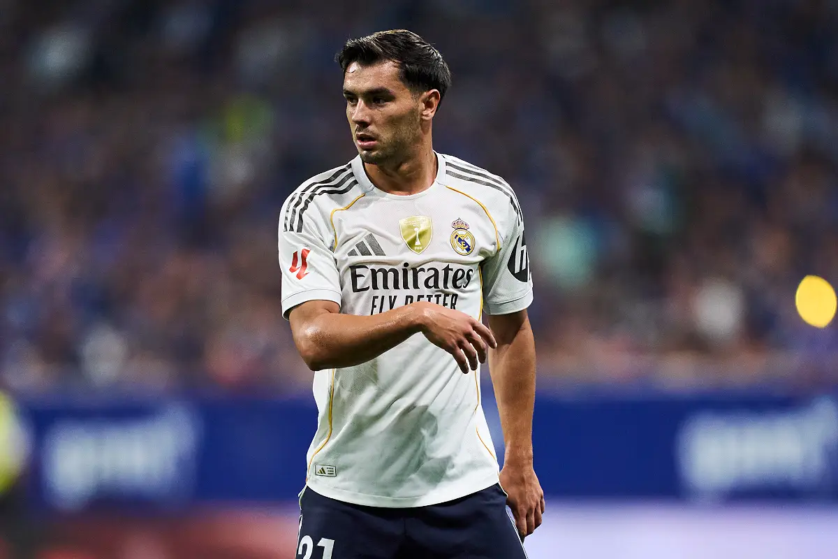 Brahim Diaz avec le Real Madrid en début de saison (Photo by Juan Manuel Serrano Arce/Getty Images).