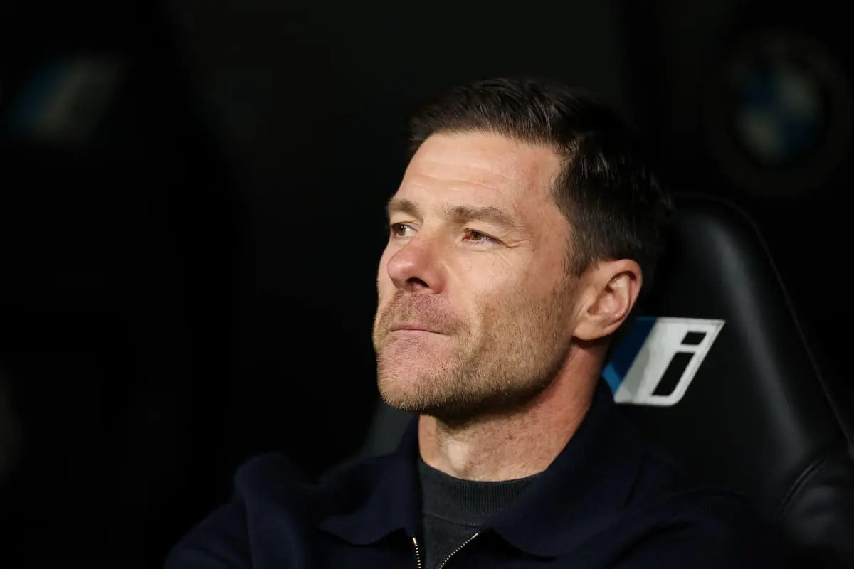 MADRID, SPAIN - JANUARY 04: Xabi Alonso, Head Coach of Real Madrid, looks on prior to the LaLiga EA Sports match between Real Madrid CF and Real Betis Balompie at Estadio Santiago Bernabeu on January 04, 2026 in Madrid, Spain. (Photo by Florencia Tan Jun/Getty Images).