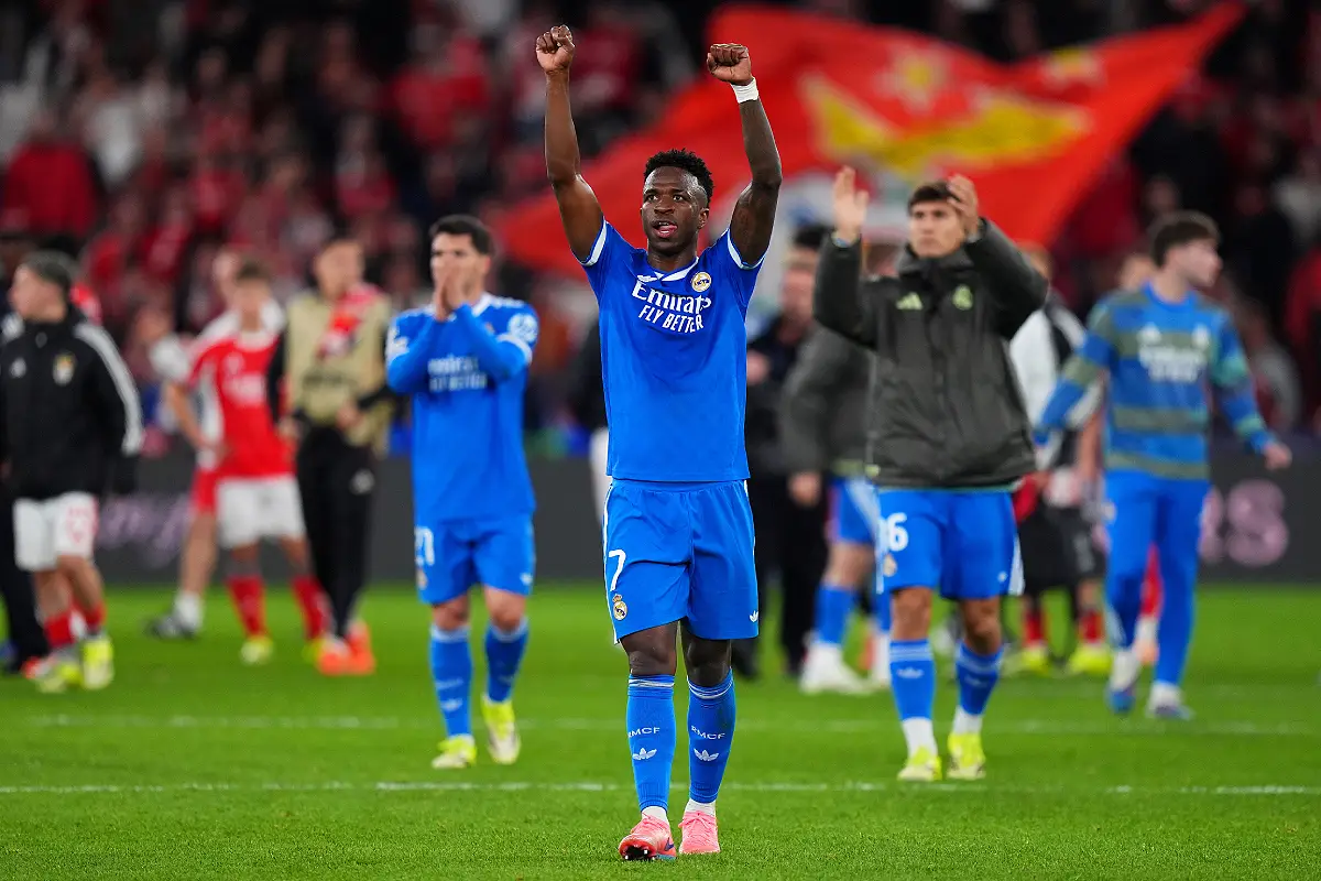 Le Real Madrid célébrant la victoire mardi soir (Photo by Angel Martinez/Getty Images).