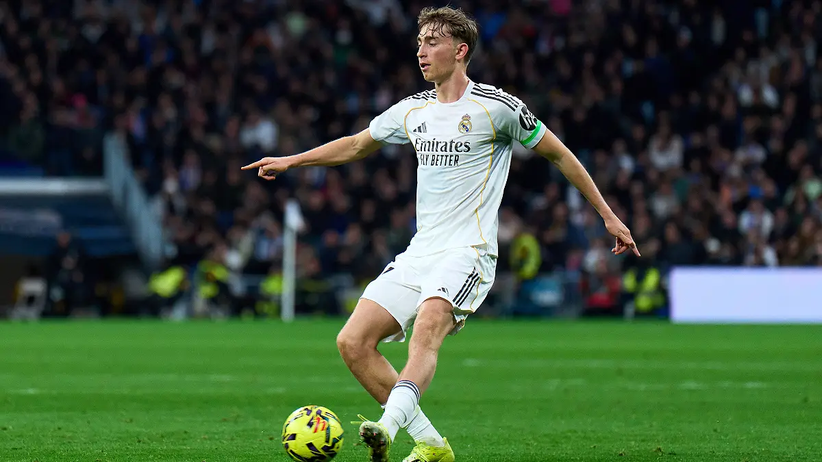 Dean Huijsen lors de Real Madrid-Rayo Vallecano le 1er février (Photo by Angel Martinez/Getty Images).