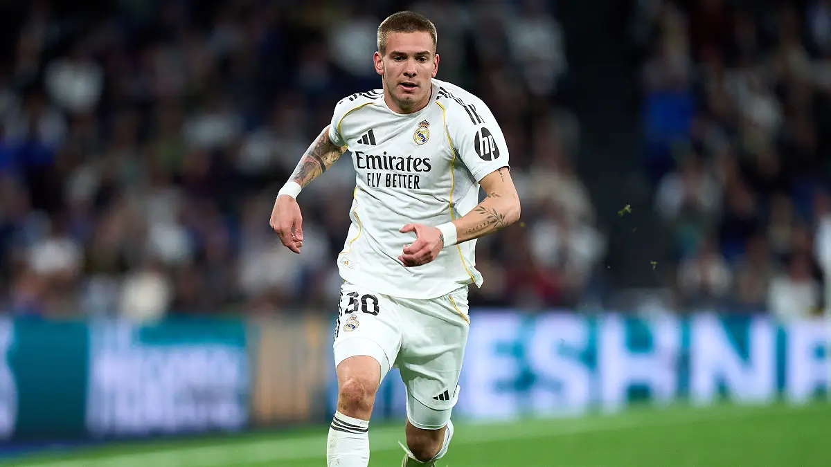 Mastantuono lors de Real Madrid-Getafe le 2 mars (Photo by Angel Martinez/Getty Images).