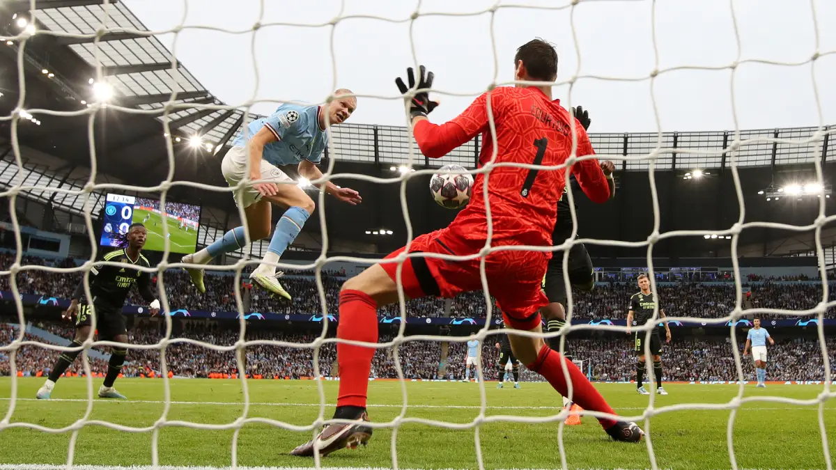 Courtois a souvent souffert face à Manchester City, que ce soit avec le Real Madrid ou Chelsea.