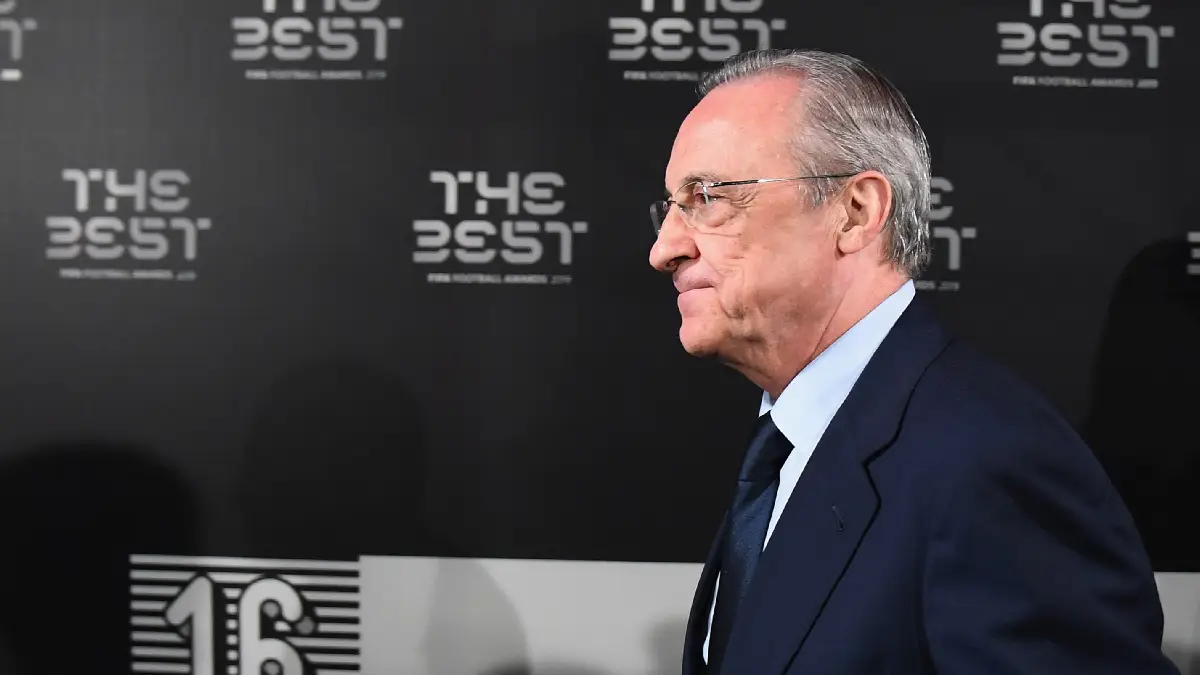 MILAN, ITALY - SEPTEMBER 23: Florentino Pérez Rodríguez, president of Real Madrid, attends The Best FIFA Football Awards 2019 at the Teatro Alla Scala on September 23, 2019 in Milan, Italy. (Photo by Claudio Villa/Getty Images)
