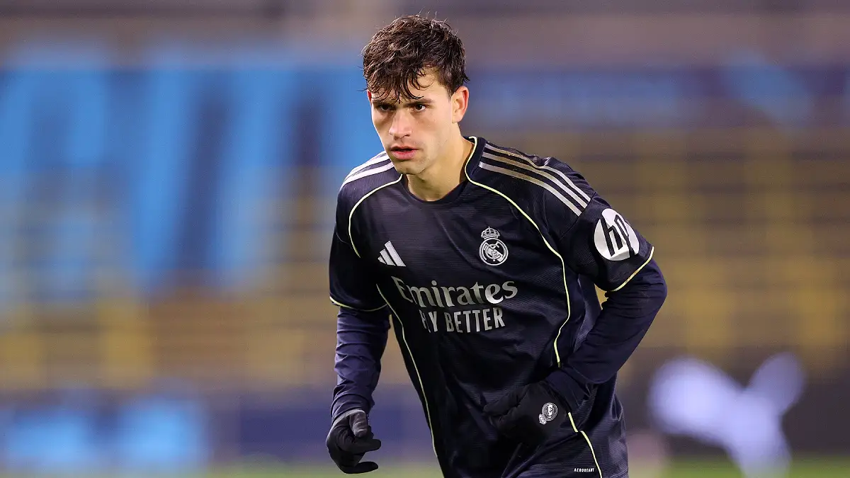 Daniel Mesonero Miguel face à Manchester City en International Cup le 16 décembre 2025 (Photo by Ben Roberts Photo/Getty Images).