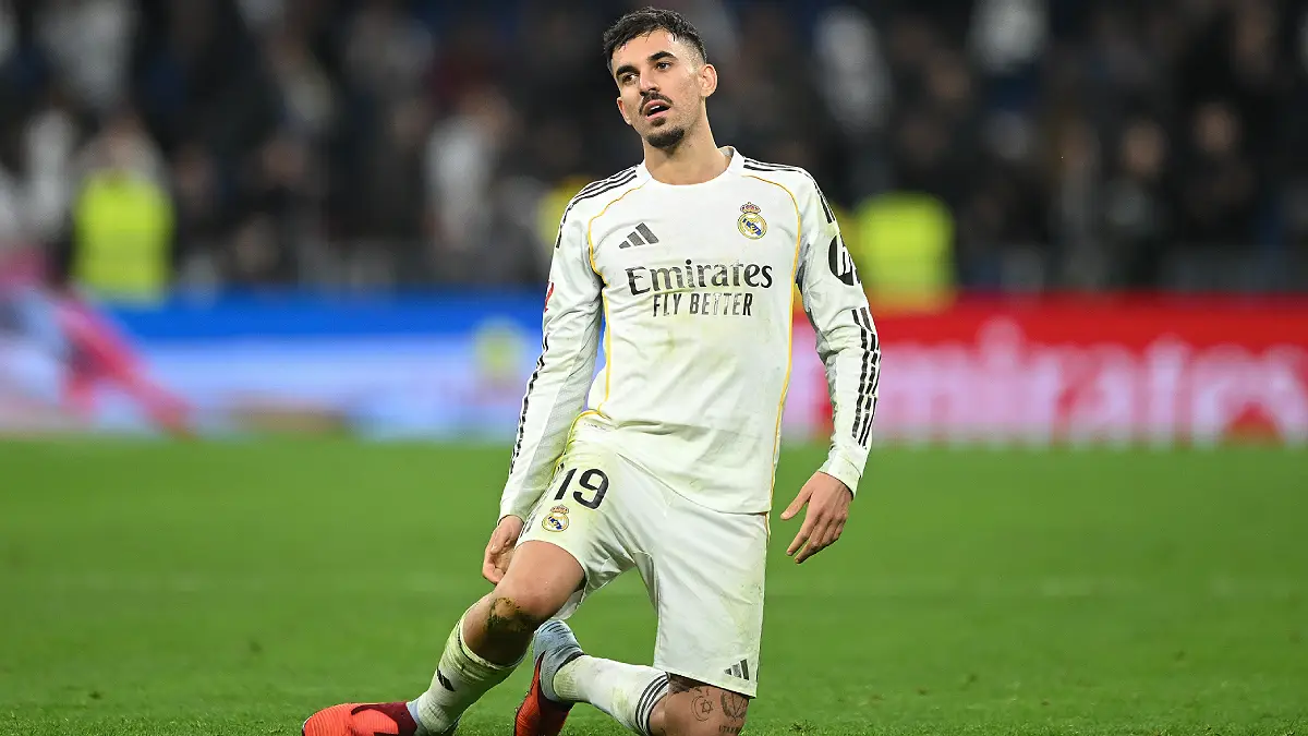 MADRID, SPAIN - FEBRUARY 01: Dani Ceballos of Real Madridreacts after the LaLiga EA Sports match between Real Madrid CF and Rayo Vallecano de Madrid at Estadio Santiago Bernabeu on February 01, 2026 in Madrid, Spain. (Photo by Denis Doyle/Getty Images)