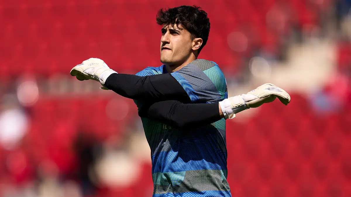 Javi Navarro, héros de la demi-finale de la Youth League. (Photo by Alex Caparros/Getty Images)