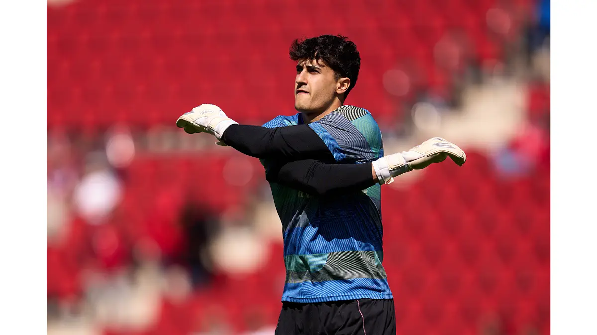 Javi Navarro, héros de la demi-finale de la Youth League. (Photo by Alex Caparros/Getty Images)
