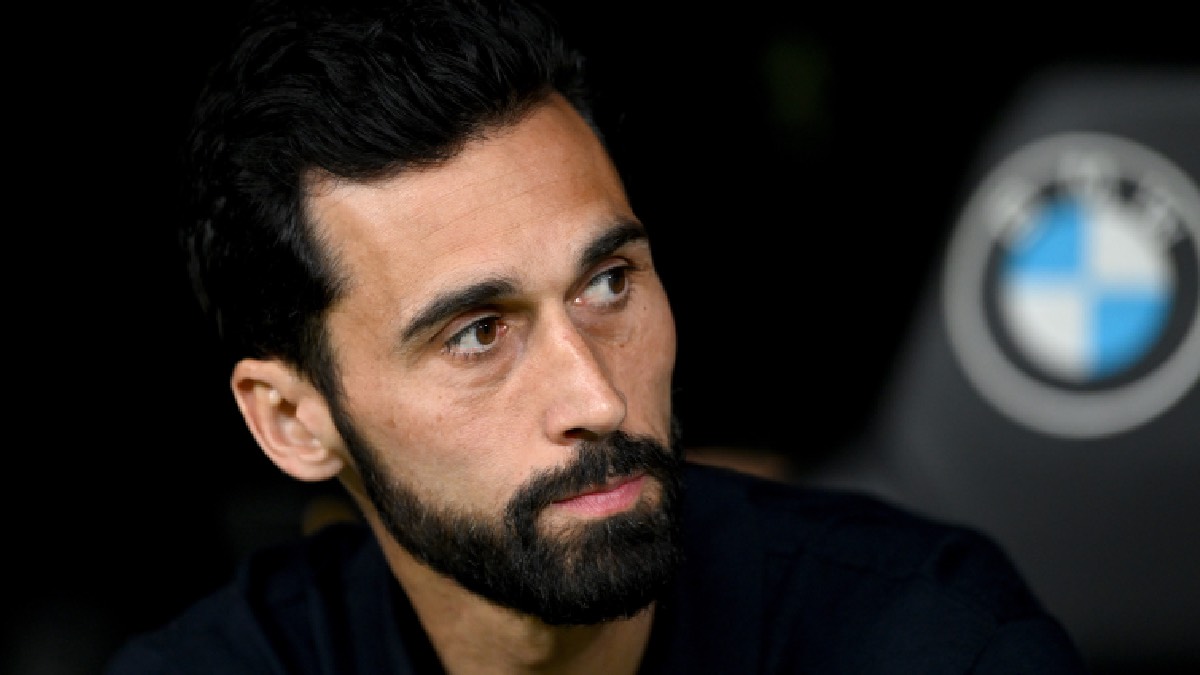 MADRID, SPAIN - MAY 14: Alvaro Arbeloa, Head Coach of Real Madrid, looks on prior to the LaLiga EA Sports match between Real Madrid CF and Real Oviedo at Estadio Santiago Bernabeu on May 14, 2026 in Madrid, Spain. (Photo by Denis Doyle/Getty Images)