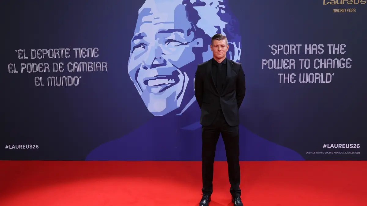 MADRID, SPAIN - APRIL 20: German Footballer Toni Kroos attends the Laureus World Sports Awards Madrid 2026 on April 20, 2026 in Madrid, Spain. (Photo by Pablo Cuadra/Getty Images for Laureus)