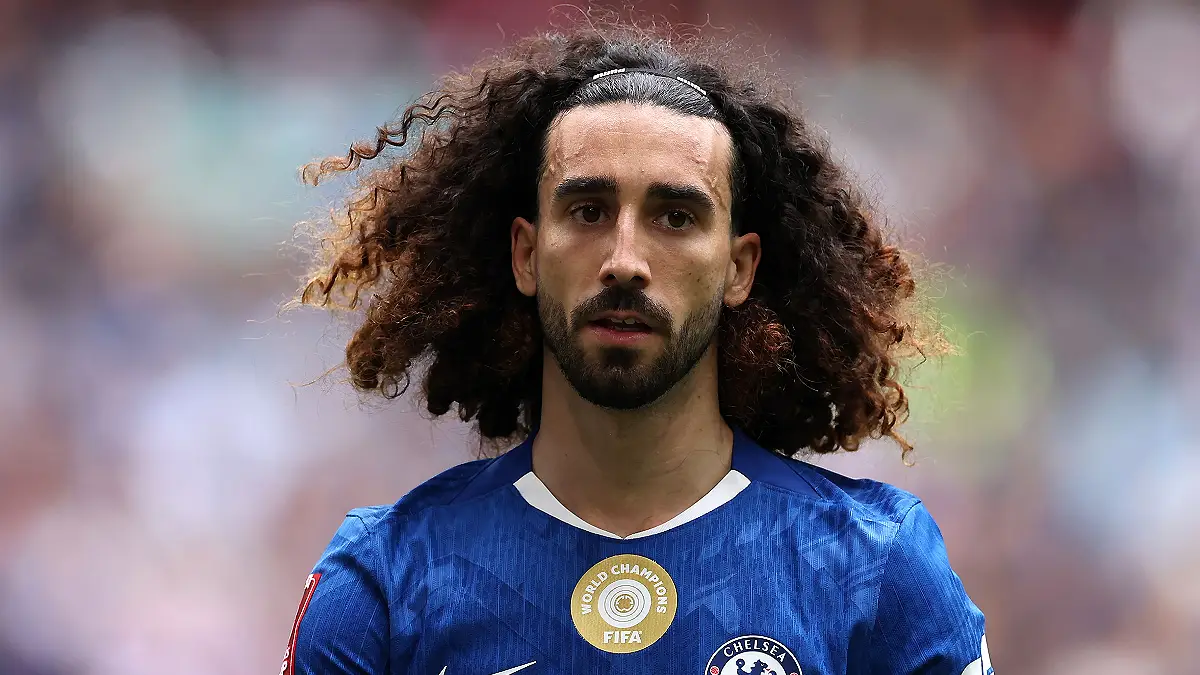 LONDON, ENGLAND - MAY 16: Marc Cucurella of Chelsea during the Emirates FA Cup Final match between Chelsea and Manchester City on May 16, 2026 in London, England. (Photo by Justin Setterfield/Getty Images)