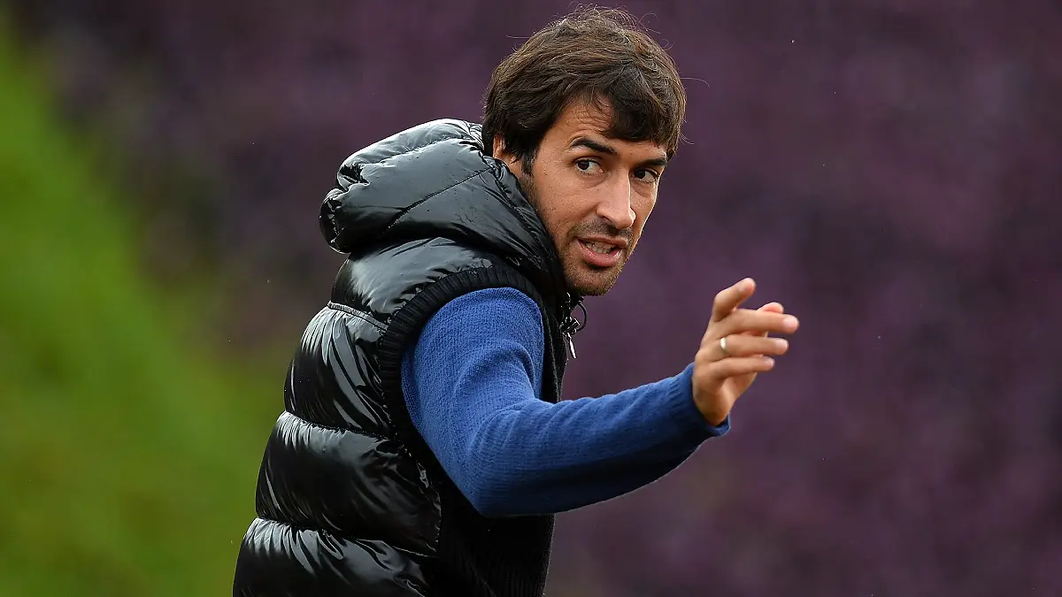 Raul Gonzalez, futur directeur sportif en cas de victoire de Riquelme aux élections et légende du Real Madrid. (Photo by Lars Baron/Bongarts/Getty Images)