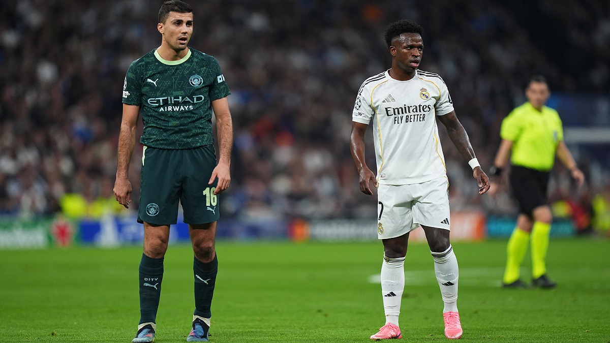 Le mercato du Real Madrid s'agite, entre les possibles arrivées et le suspens sur la prolongation de Vinícius. (Photo by Angel Martinez/Getty Images)