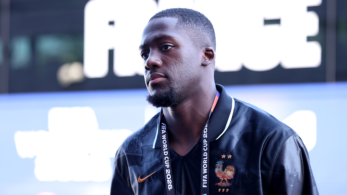 PHILADELPHIA, PENNSYLVANIA - JULY 04: Ibrahima Konate #15 of France arrives at the stadium before the FIFA World Cup 2026 Round of 16 match between Paraguay and France at Philadelphia Stadium on July 04, 2026 in Philadelphia, Pennsylvania. (Photo by Dan Mullan/Getty Images)