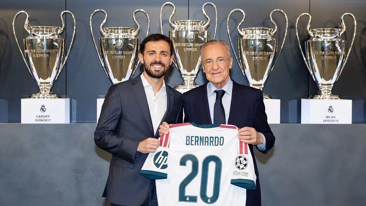 Acte officiel de bienvenue de Bernardo Silva