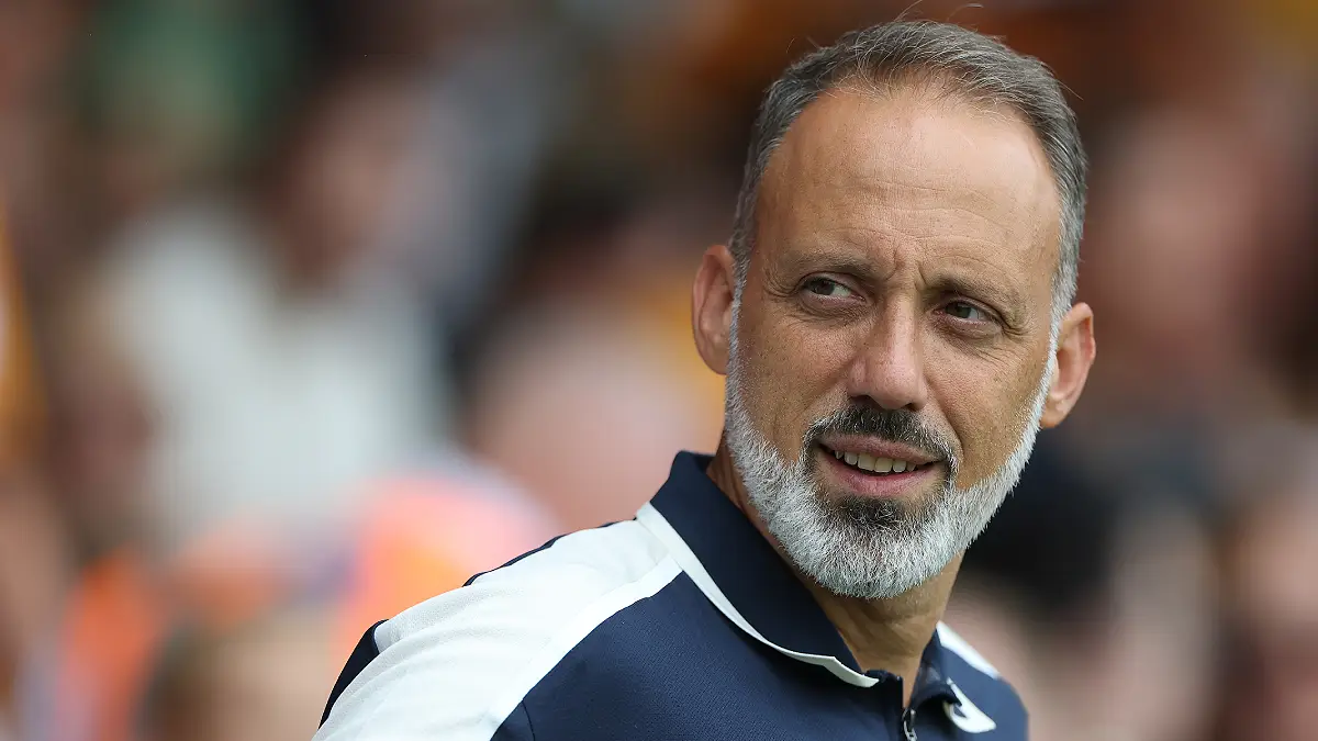 WALSALL, ENGLAND - JULY 25: Pellegrino Matarazzo the Real Sociedad head coach, looks on during the pre-season friendly match between Wolverhampton Wanderers and Real Sociedad at Pallet-Track Bescot Stadium on July 25, 2026 in Walsall, England. (Photo by David Rogers/Getty Images)