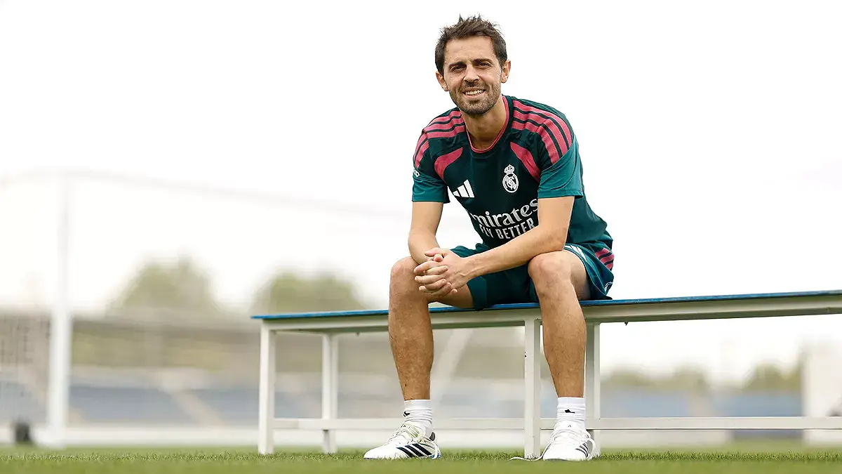 Bernardo Silva ne boude pas son plaisir de jouer au Real Madrid (realmadrid.com)