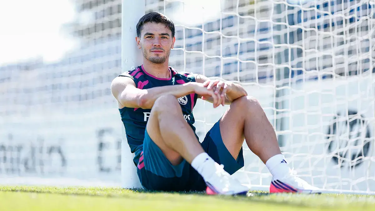 Brahim Diaz a fait son retour ce lundi à Valdebebas (realmadrid.com)